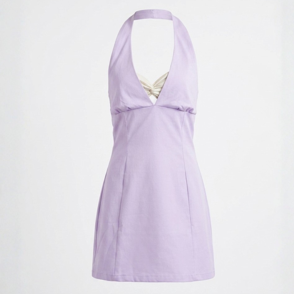 Lilac Halter Dress
